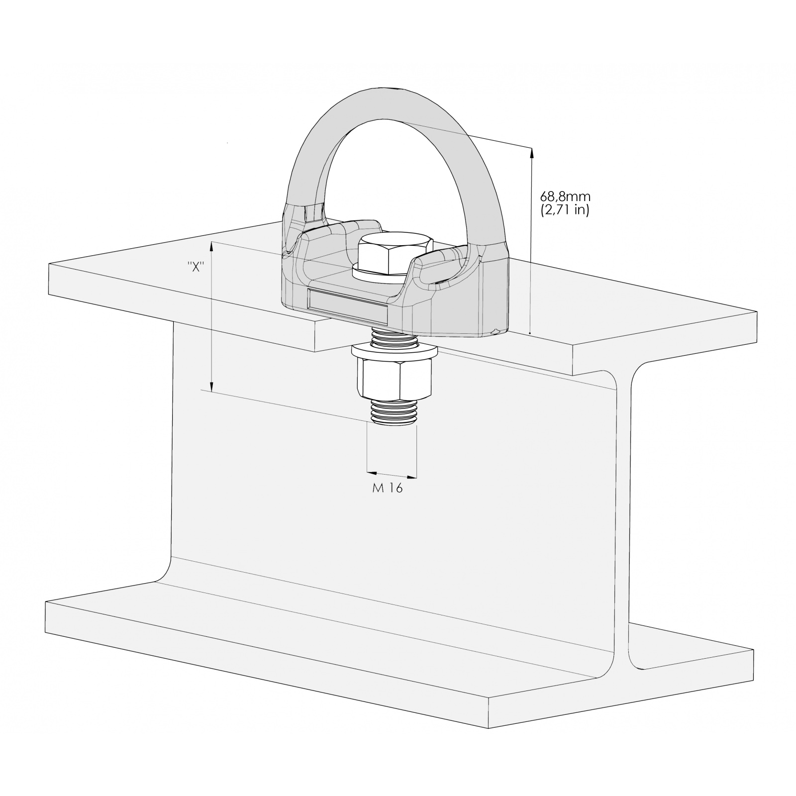 Skylotec D-Bolt AP-058 Typ 47 - Anschlagpunkt