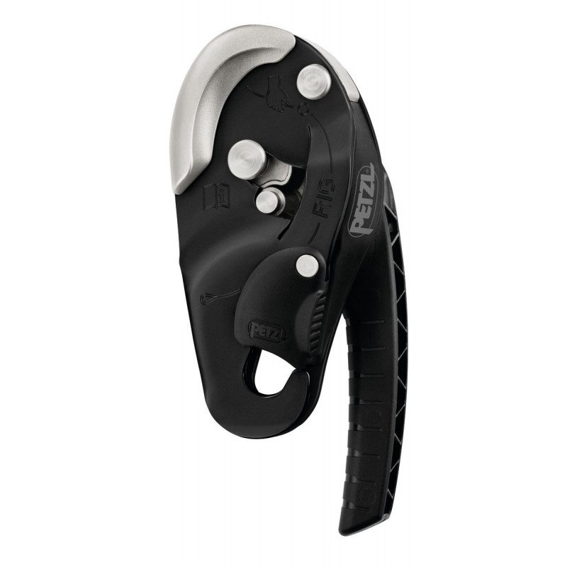 Petzl Fist Seilgleiter in Schwarz, ideal für Kletter- und Sicherungsanwendungen.
