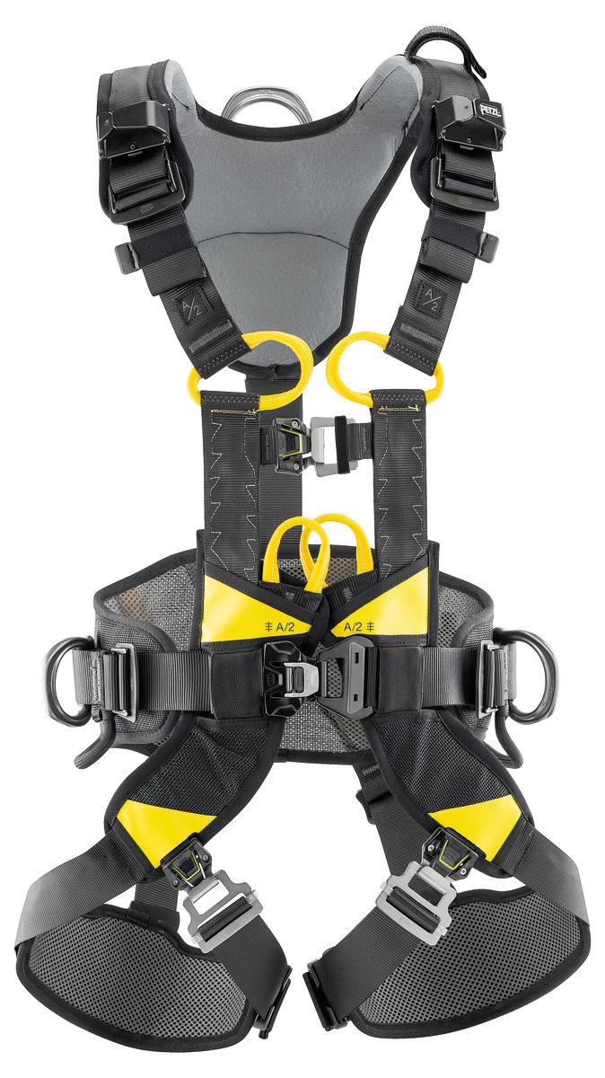 Petzl Auffang- und Haltegurt Volt Petzl Auffang- und Haltegurt Volt Sicherheitsgurt in der Farbe Schwarz-Gelb