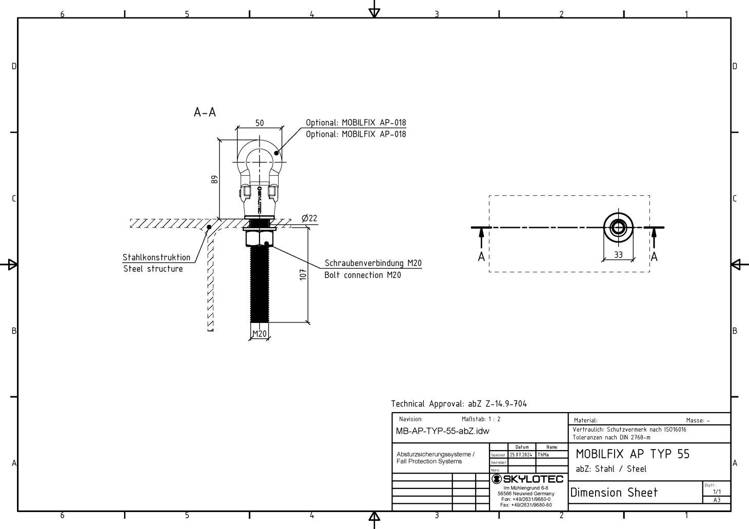 Skylotec MOBILFIX TERMINAL TYP 55 | SKY-AP-TYP-55