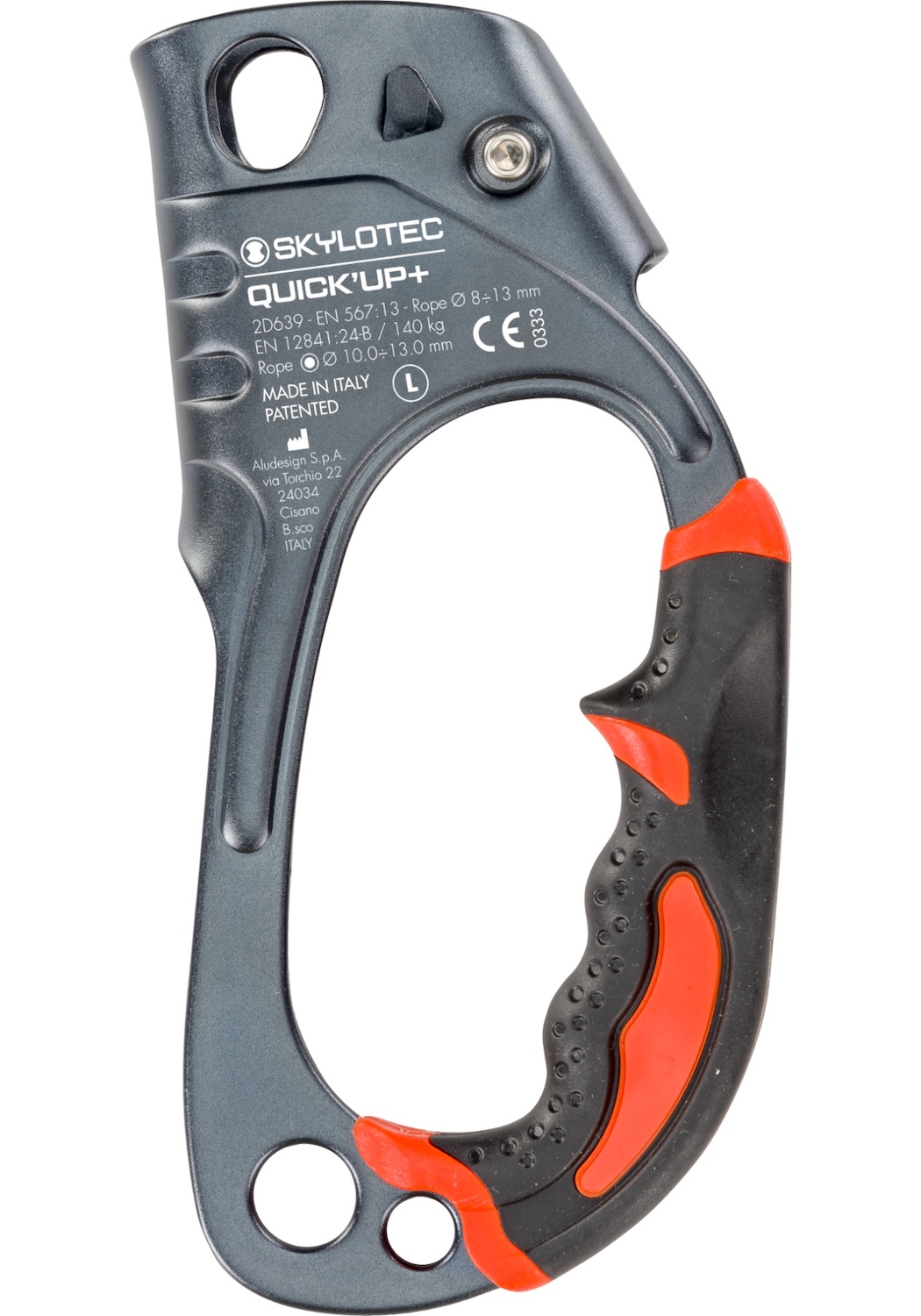 SkyloTec Quick'Up+ Sicherungsgerät für Seile von 8-13 mm, ergonomisches Design, ideal für Kletter- und Sicherungssport.