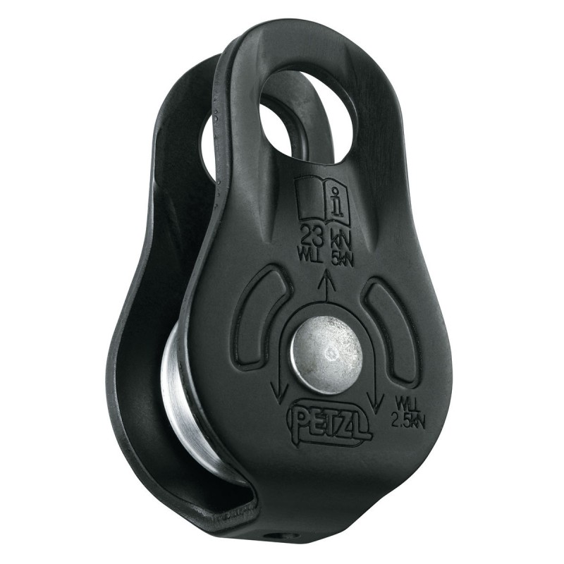 Petzl Umlenkrolle für Kletter- und Sicherungssysteme, robust und leicht, ideal für Outdoor-Aktivitäten.
