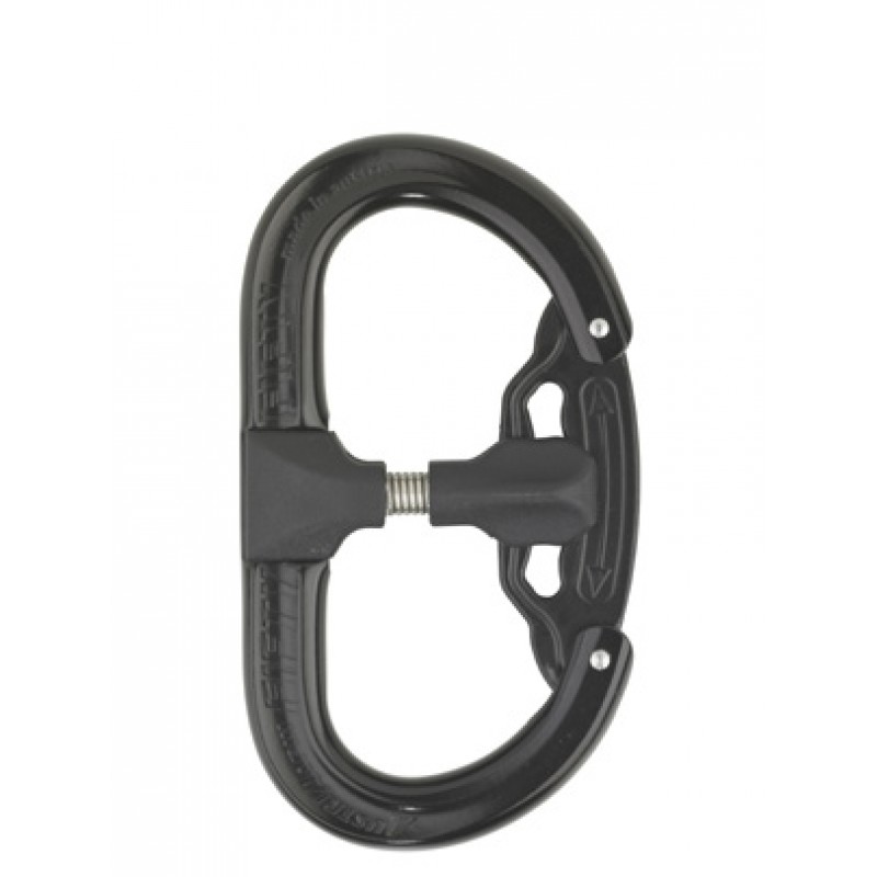 Schwarzer Karabinerhaken aus Kunststoff für Klettern und Outdoor-Aktivitäten