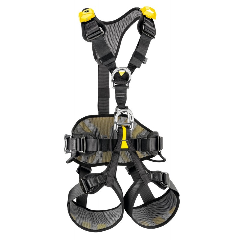 Petzl Auffang- und Haltegurt AVAO europäische Ausführung | PE-C071AB00 Petzl Auffang- und Haltegurt AVAO BOD europäische Ausführung Sicherungsgurt in der Farbe Schwarz mit Gelb