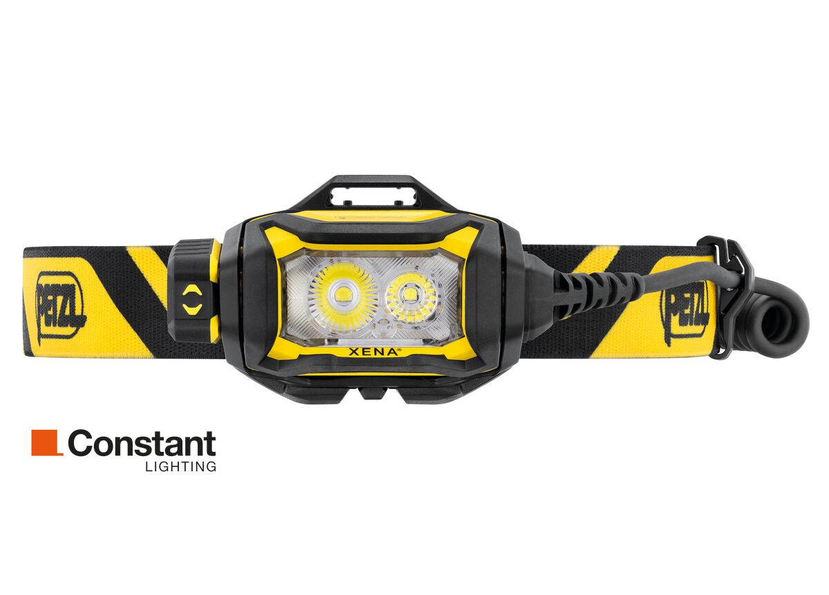 Petzl Xena Stirnlampe in gelb-schwarz 