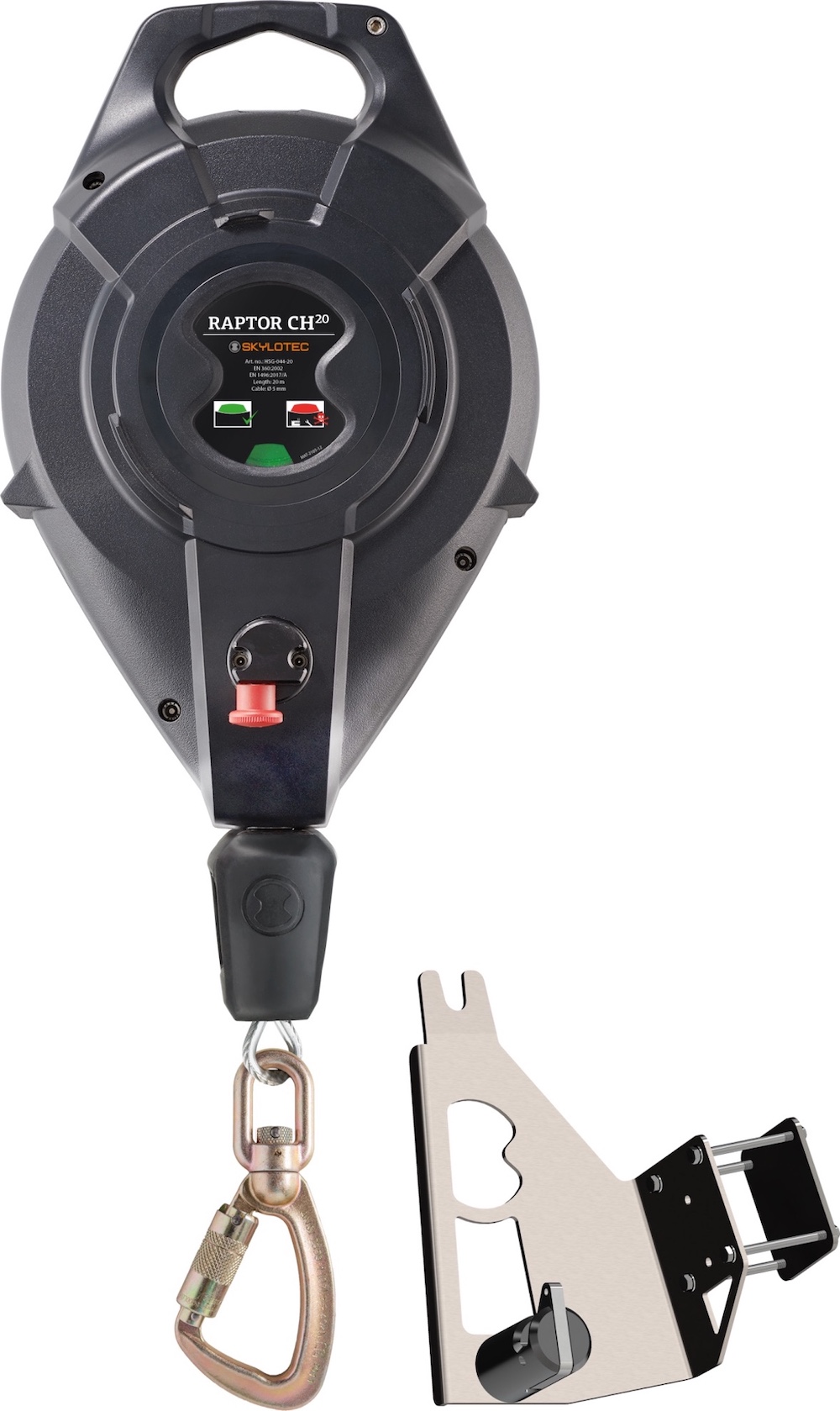 Skylotec Raptor C20 HUB D - Höhensicherungsgerät für Jackpod Davit