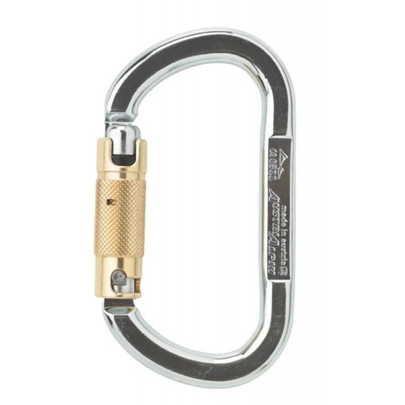 Sicherheitskarabiner mit Schraubverschluss für Klettern und Outdoor-Aktivitäten