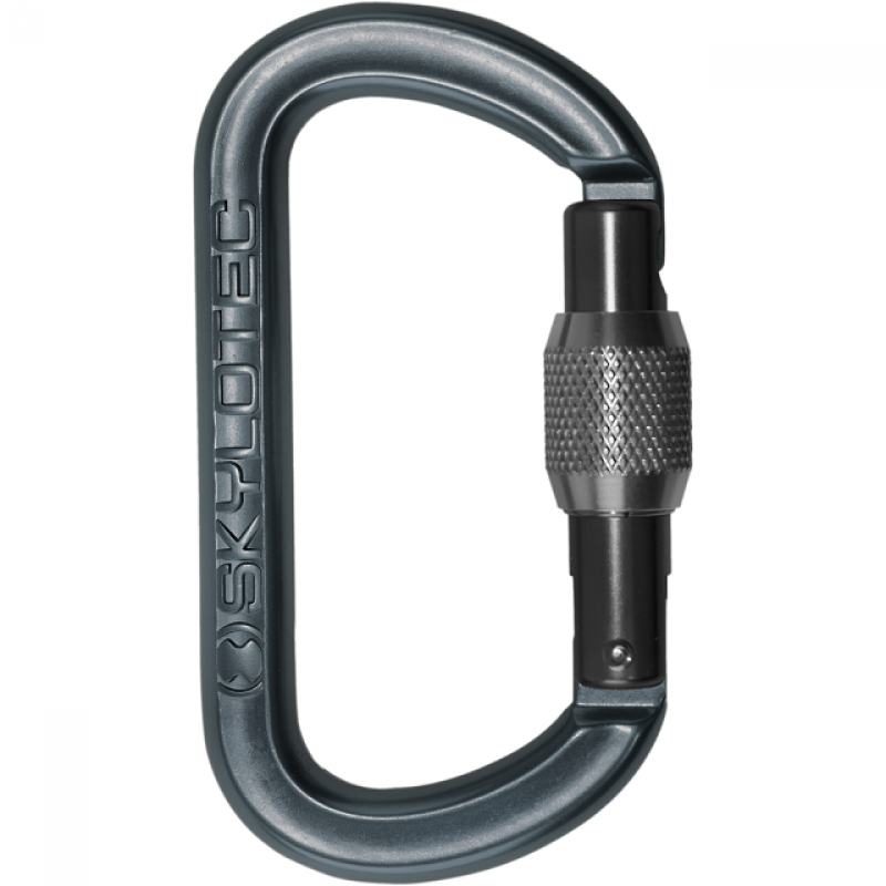 Skylotec Karabiner Oval Screw Schwarz Skylotec Karabiner Oval Screw Schwarz