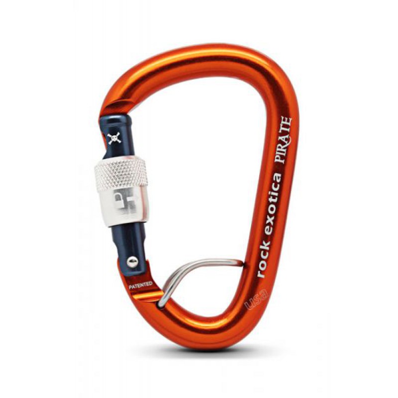 Rock Exotica Karabiner Pirate WireEye Screw-Lock Rock Exotica Karabiner Pirate WireEye Screw-Lock