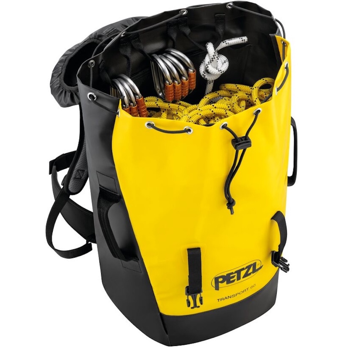 Petzl TRANSPORT 60L Rucksack gelb/schwarz | PE-S042CA00